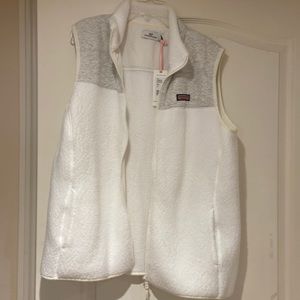 Womens vineyard vine mixed media vest